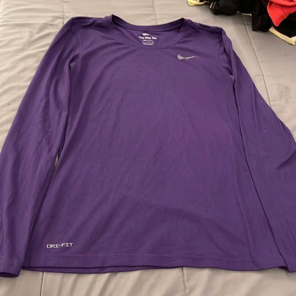 Purple Nike shirt